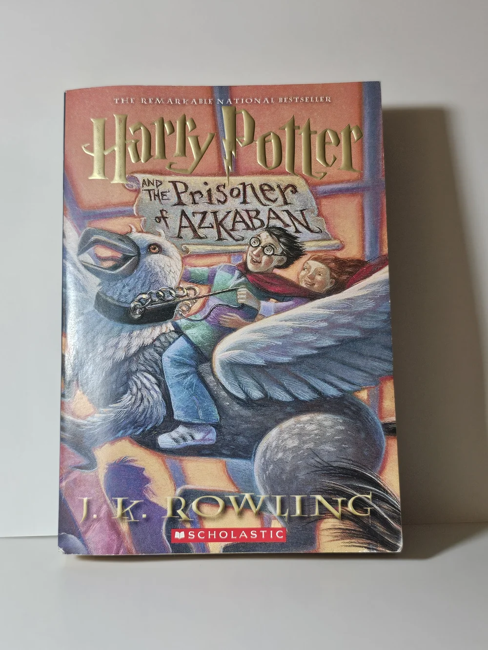 Harry Potter and the Prisoner of Azkaban - Scholastic Paperback, Red/Gold Cover